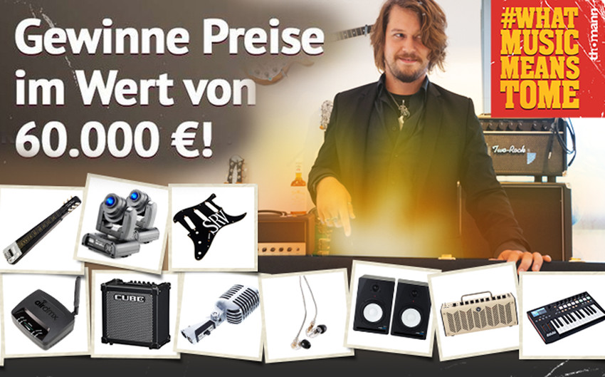 Gewinnspiel #WhatMusicMeansToMe: Thomann verlost Preise im Gesamtwert von über 60.000 €